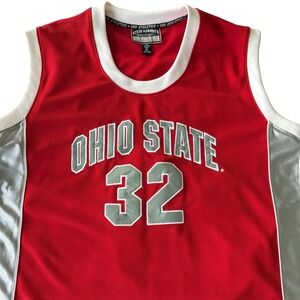Vintage Ohio State Buckeyes Basketball Jersey Steve & Barry's 32 Red Mens XL